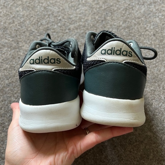 Adidas Cloudfoam Grey Black Running Lightweight Sneaker Shoes 28Y001 Women’s 9.5 - Picture 7 of 11